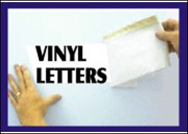 Vinyl Letters aka RTA Lettering and Signage