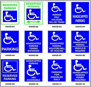 ADA Compliance Signs for Parking Lots Los Angeles