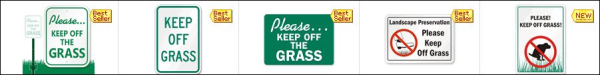 Keep off Grass Sample Signs resized 600