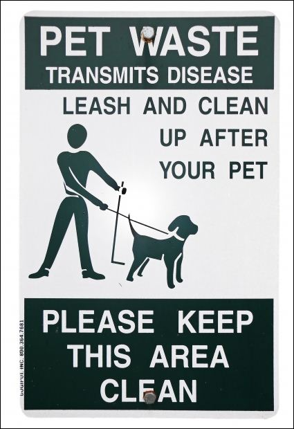 Pet Waste Sample Sign 