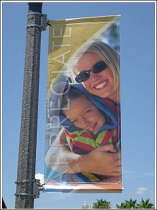 Hanging and pole banners for Burbank CA