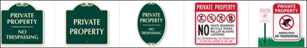 Private Property Sample Signs resized 600