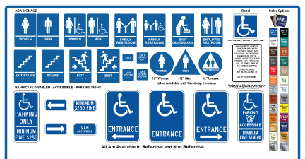 ADA Compliance Signs Shipped to Your Business Nationwide
