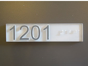 Braille II interior signs Los Angeles