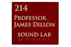Custom Gemini metal plaques Los Angeles