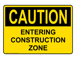 Construction Safety Signs Los Angeles