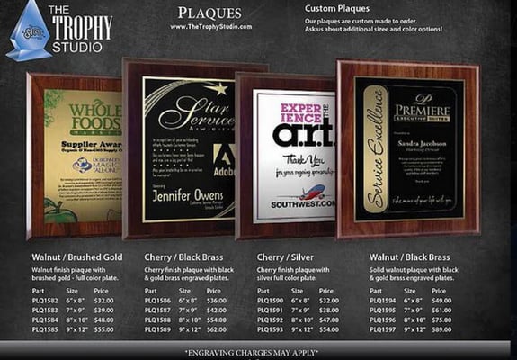 Engraved Wooden Plaques Los Angeles