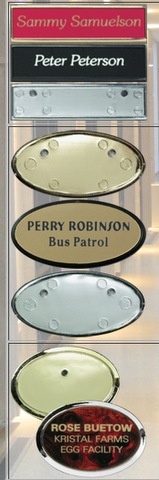 Laser Engraved Metal Name Tags Los Angeles