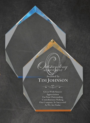 Acrylic Laser Engraved Employee Awards Los Angeles