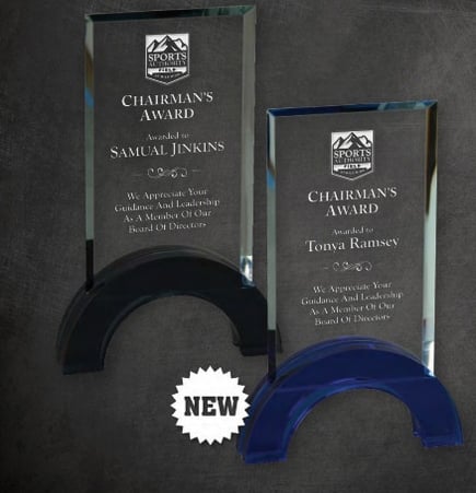 Crystal Laser Engraved Employee Awards Los Angeles