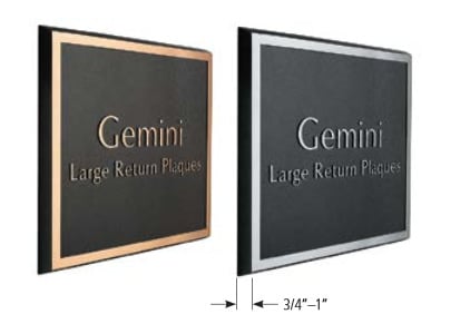 Large Return Gemini Plaques Burbank CA