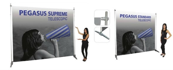 Budget Friendly Telescopic Trade Show Banners Los Angeles