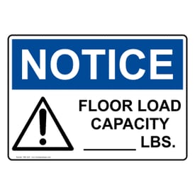 Floor Capacity signs Burbank CA