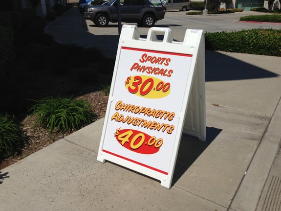 Promotional A-Frame Sidewalk Signs Los Angeles