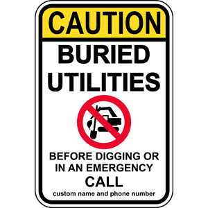 Buried Utility Signs Los Angeles