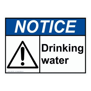 Safety Drinking Water Signs Los Angeles