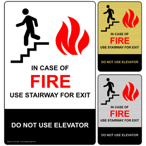 Elevator and Escalator Safety Signs Los Angeles