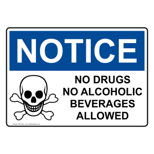 No Alcohol Signs for Los Angeles