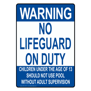 Pool Safety and Rule Signs Los Angeles