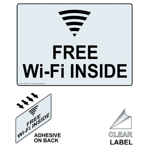 Wifi Hotspot Signs for Los Angeles